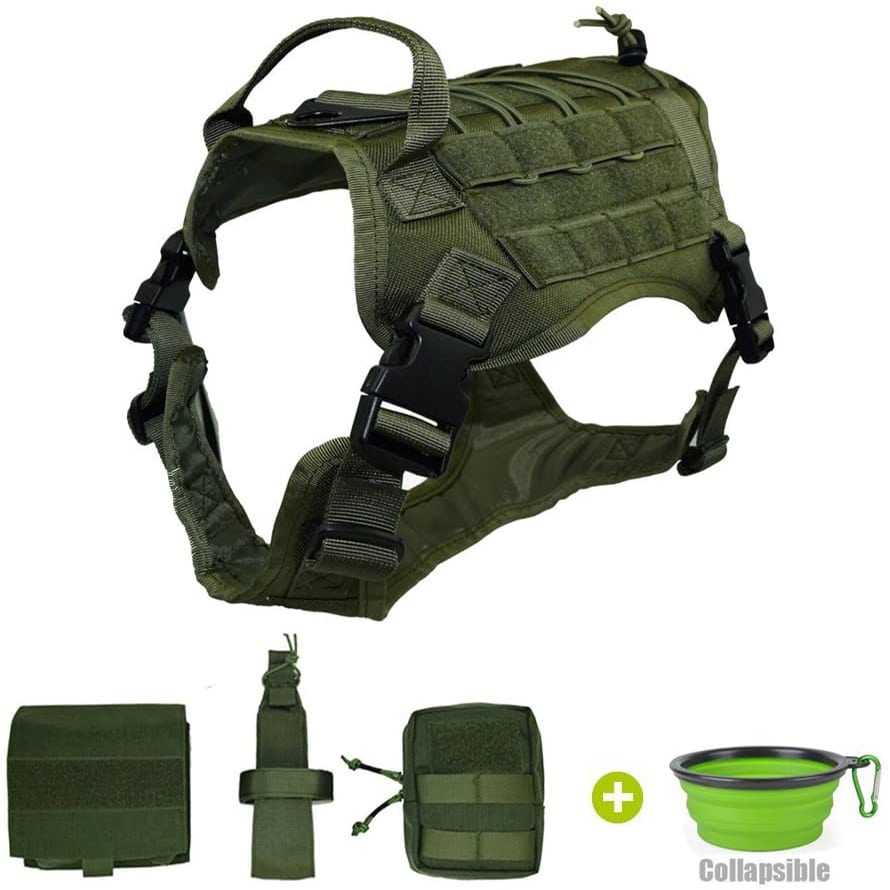 Ultrafun Tactical Dog Harness Detachable Pouches My Little & Large