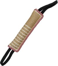 dog tug toy dog training bite pillow jute bite toy review my little and large pet products marketplace