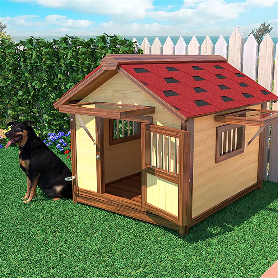 zjdu outdoor dog kennel wooden dog house my little and large