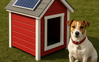 Keep your pet safe and warm this winter with a Solar Heated Dog House! This energy-efficient, insulated pet shelter is powered by the sun—perfect for cold weather comfort. Order yours today!