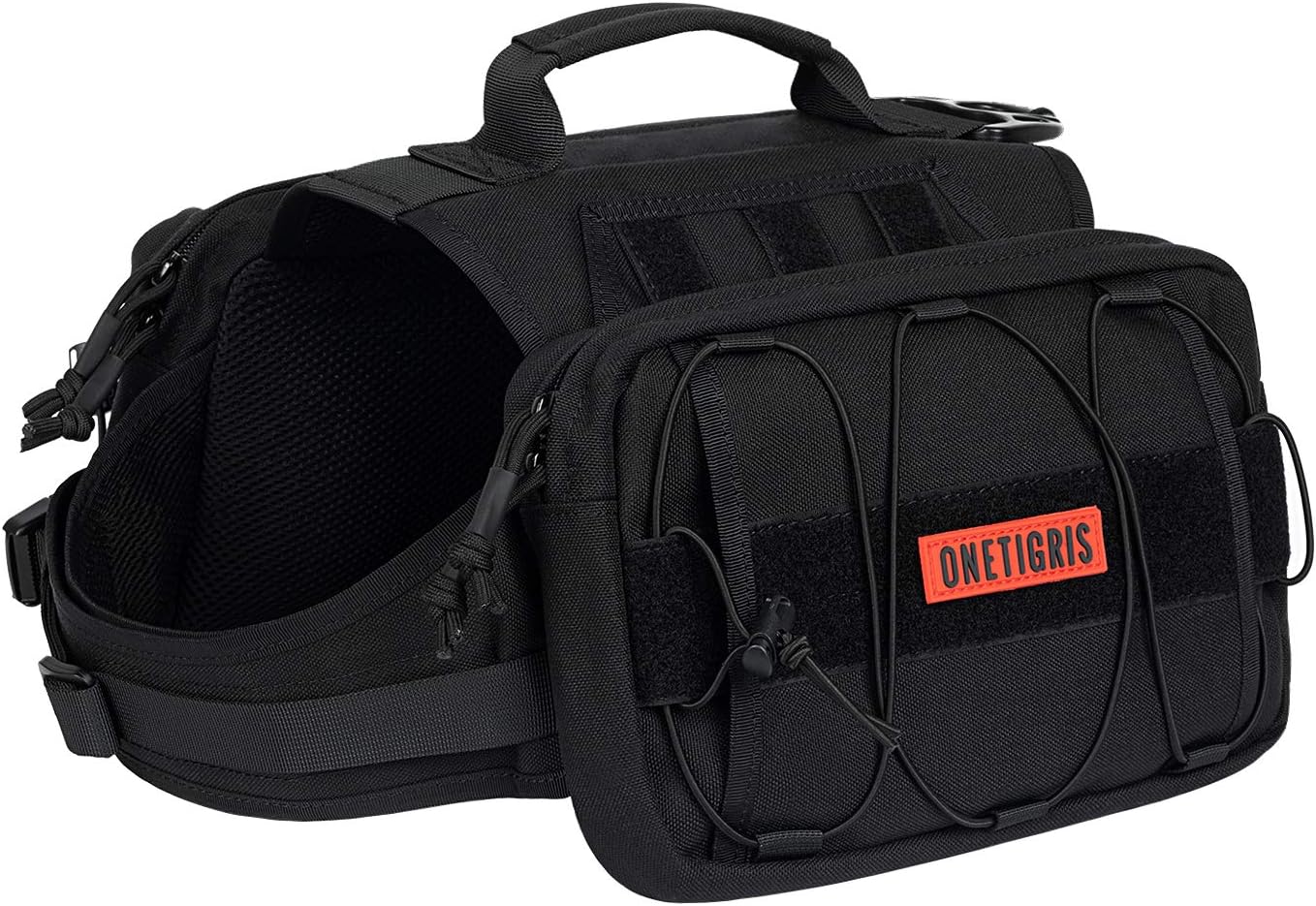 OneTigris Nylon Dog Backpack for Hiking with Storage photo