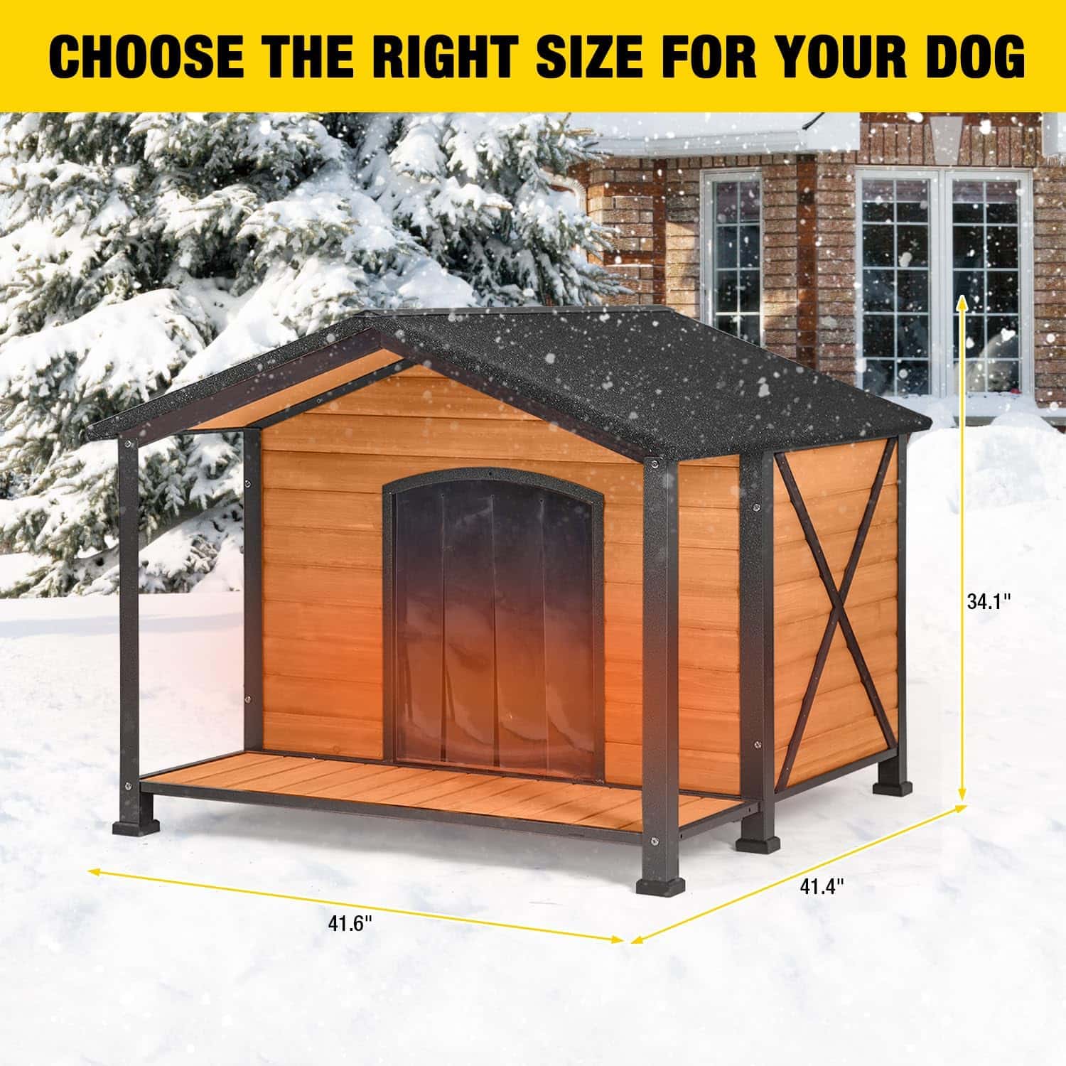 Aivituvin heated dog house dimensions