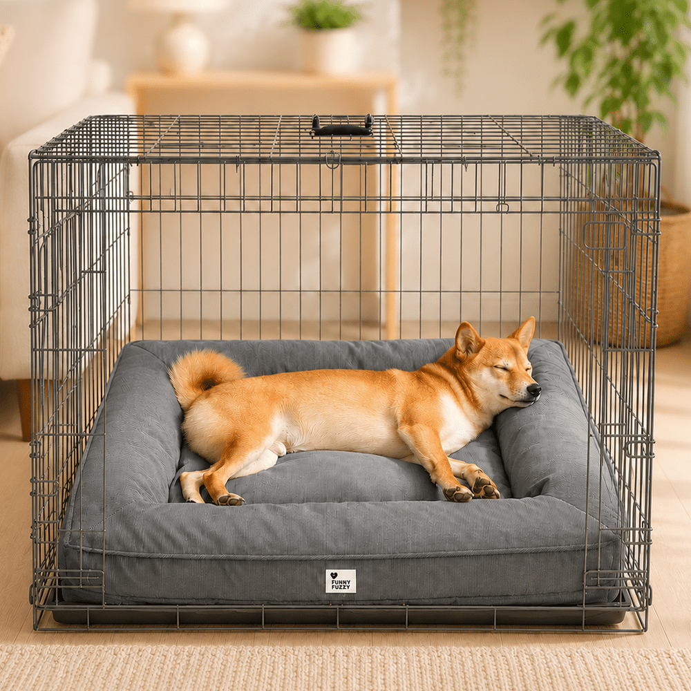 FunnyFuzzy fully orthopedic surround-support waterproof dog bed, the best overall dog bed for a Mastiff