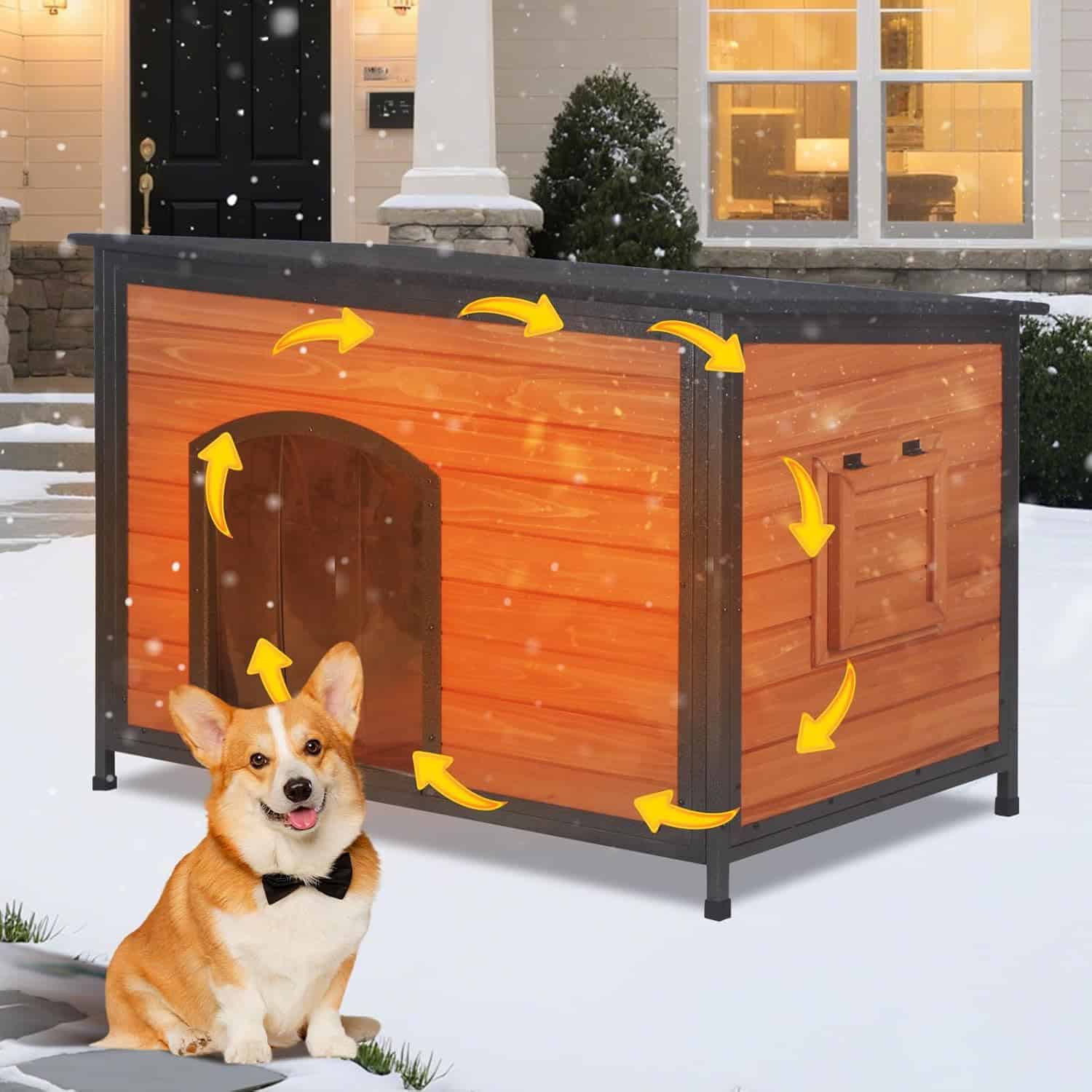 Insulated Wooden Dog House