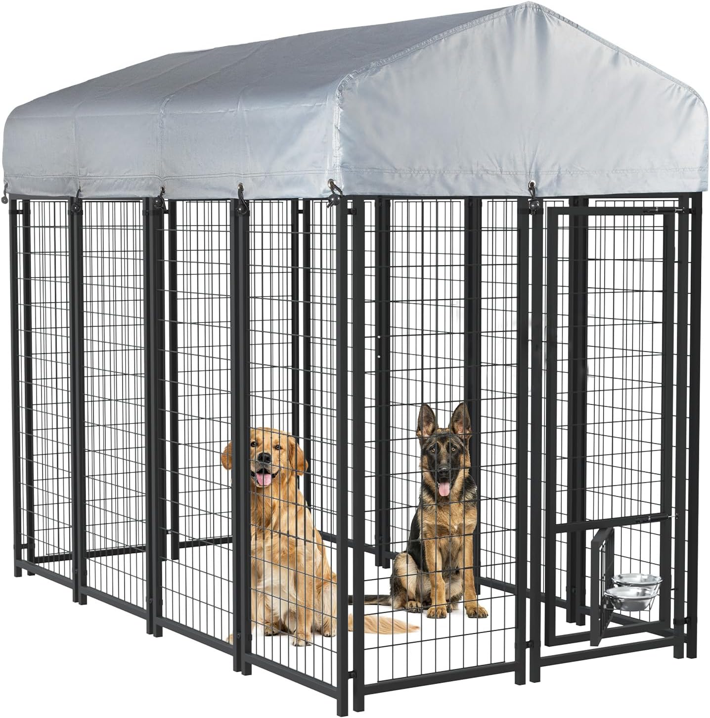 Amazon.com: LEMBERI Heavy Duty Large Outdoor Dog Kennel 8x4x6 FT, Escape-Proof D