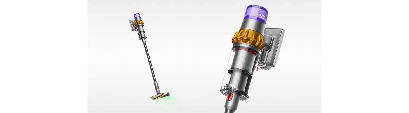 Dyson V15 Detect cordless stick vacuum for pet hair with anti-tangle Motorbar cleaner head and LCD screen