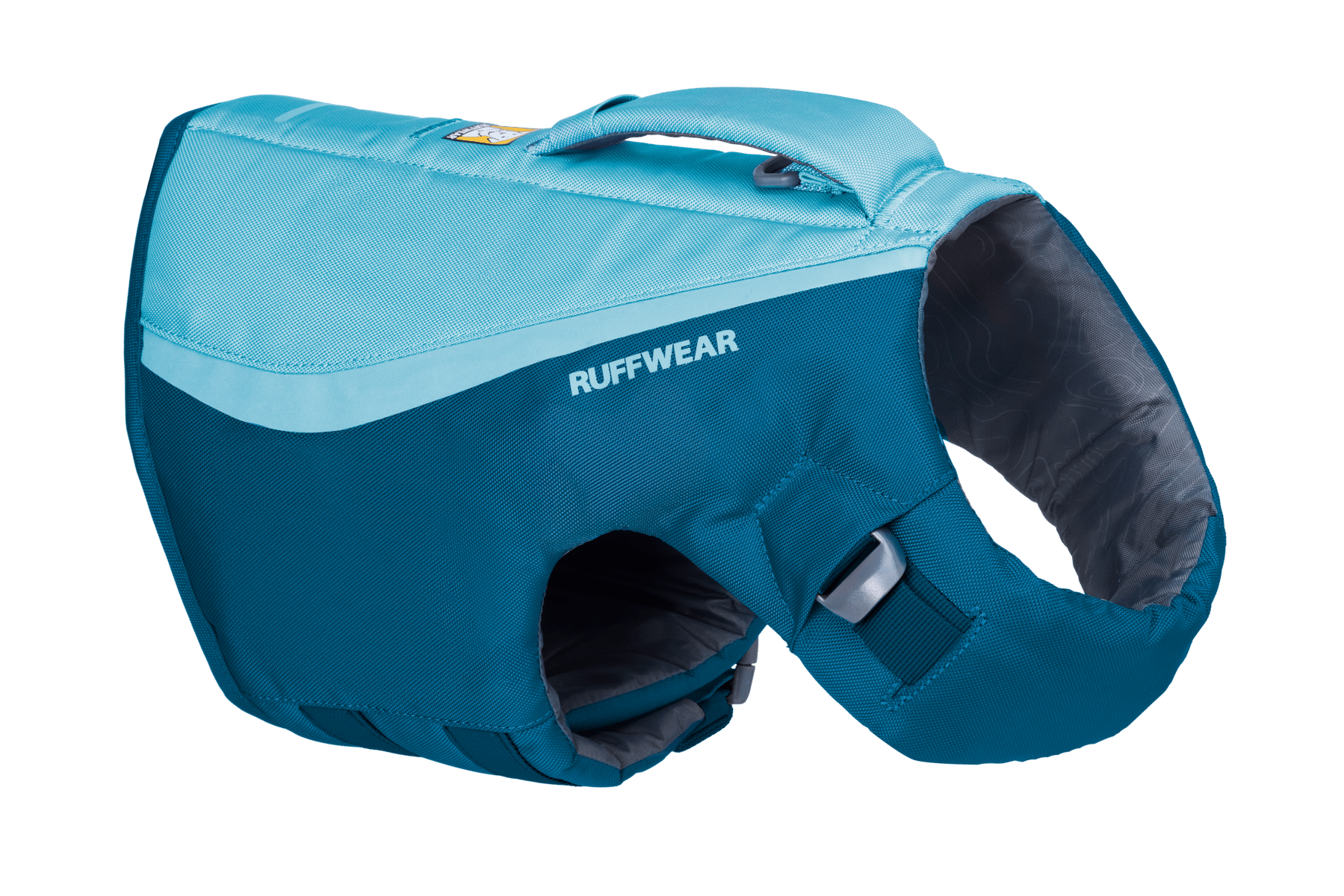 Ruffwear Float Coat dog life jacket showing high-flotation foam panels
