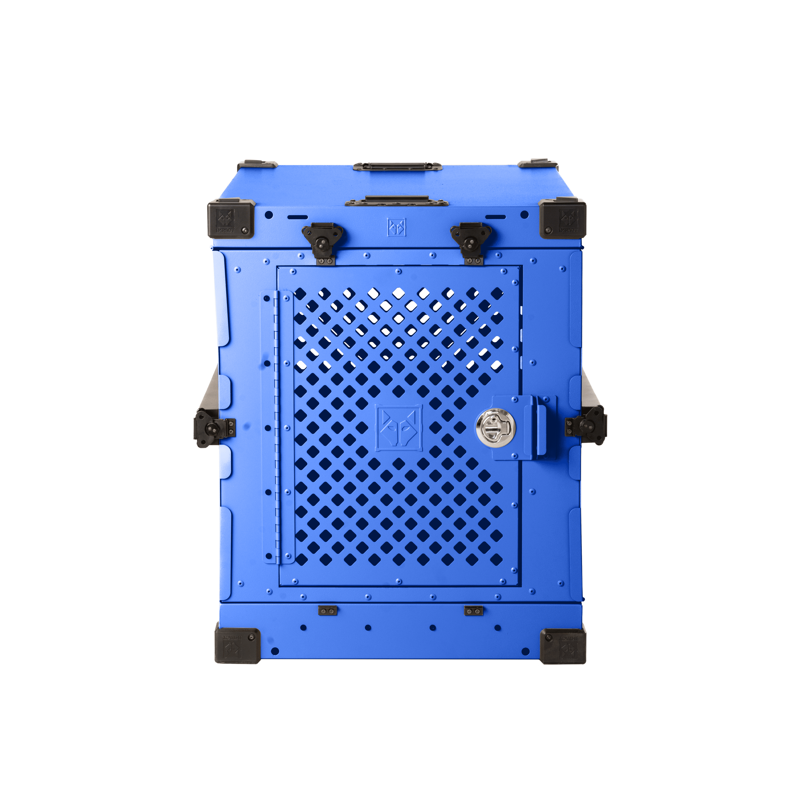 Impact Collapsible Dog Crate angled view showing aluminium escape-proof build
