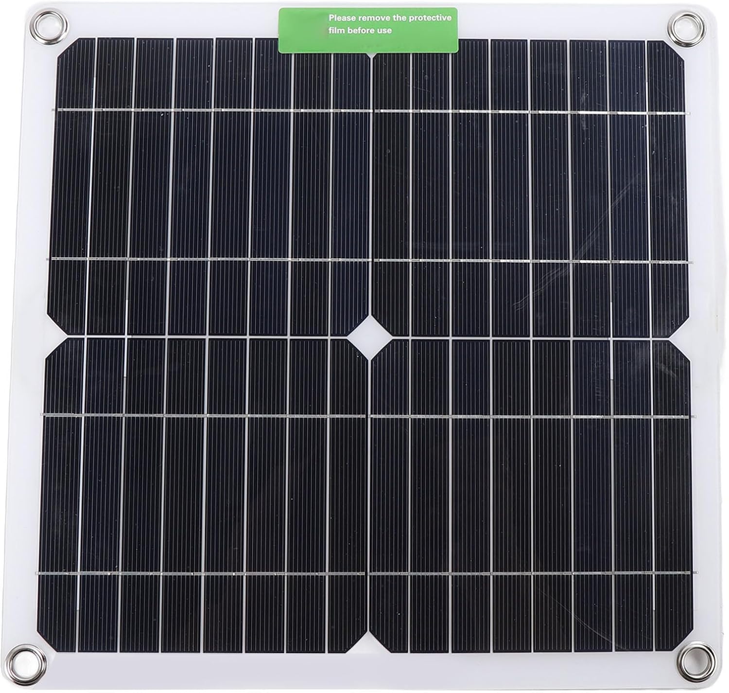 LICAEVEY 12V 50W polycrystalline solar panel with corner grommets for mounting