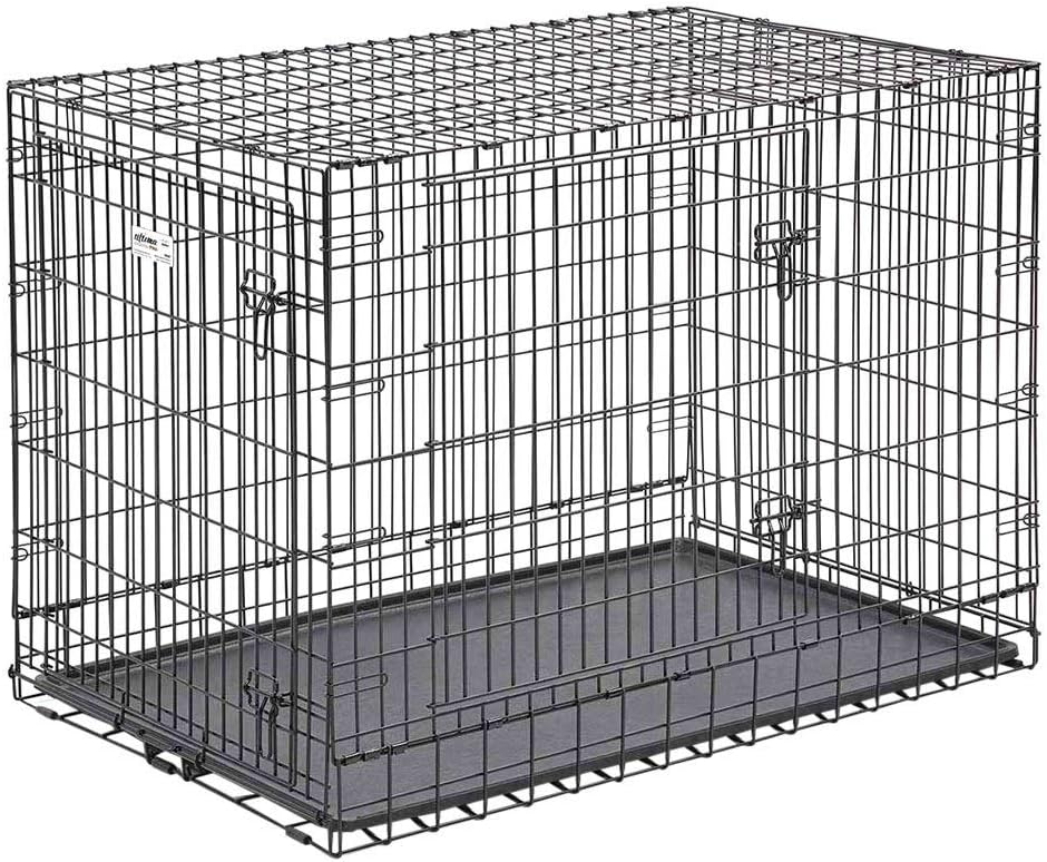MidWest Ultima Pro 48-inch heavy-duty steel double-door dog crate