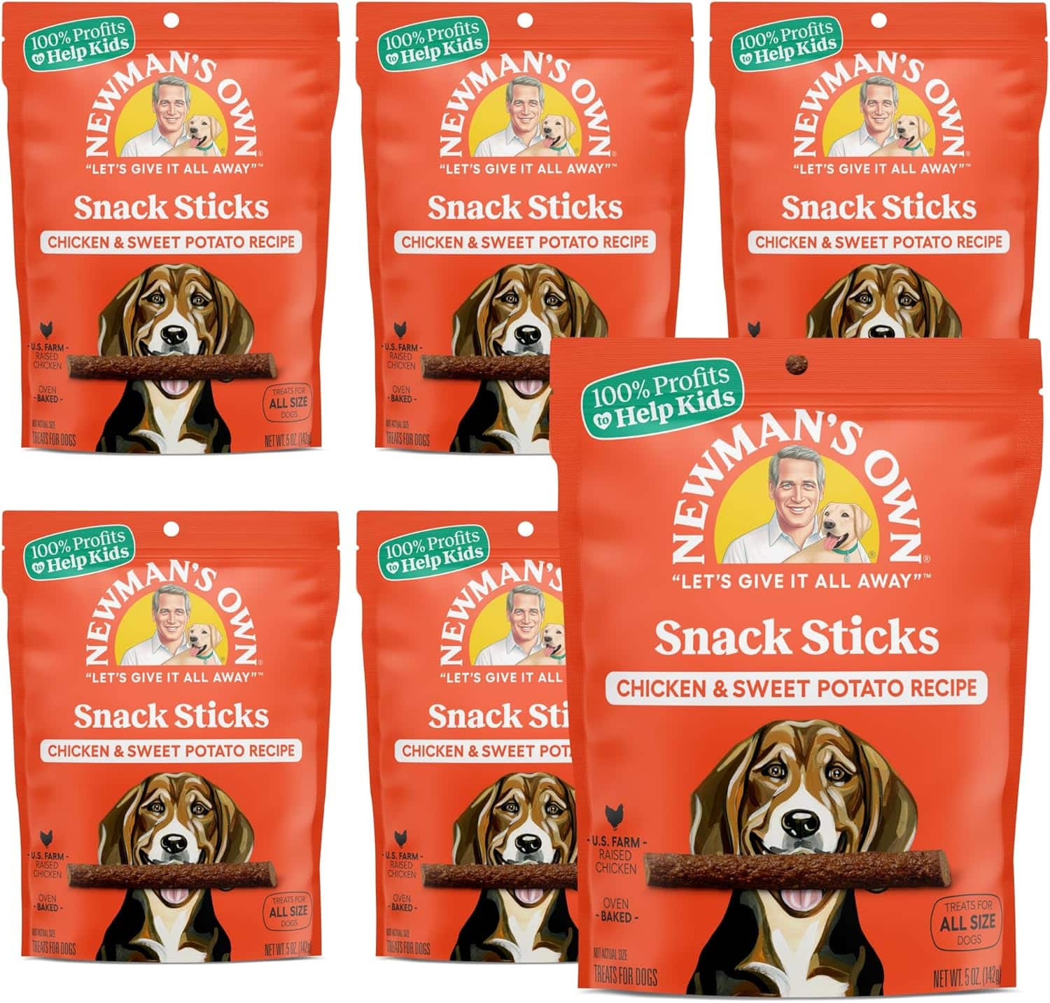 Newman's Own Chicken & Sweet Potato Dog Snack Sticks, 5 oz