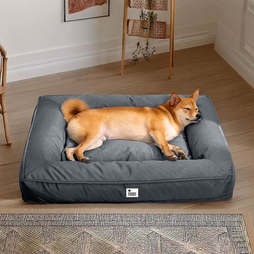 FunnyFuzzy fully orthopedic surround-support waterproof large dog bed — best orthopedic dog bed for large dogs
