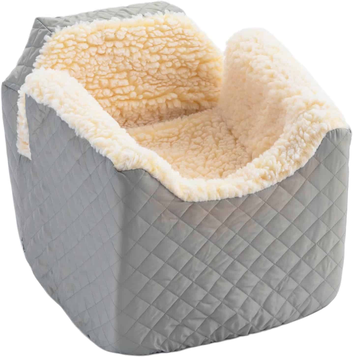 Snoozer Lookout I elevated dog booster car seat for small dogs to relieve car sickness