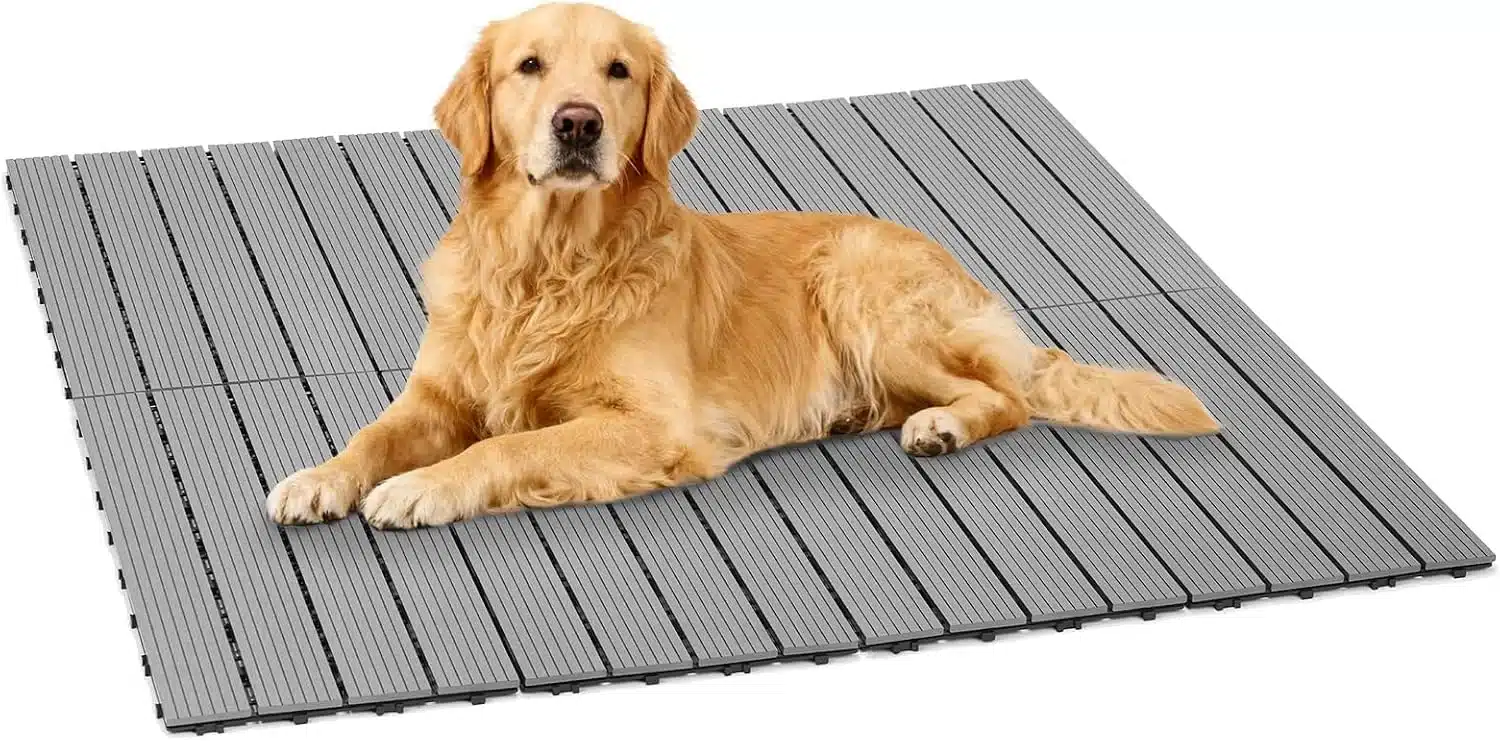Veehoo waterproof interlocking kennel decking panels
