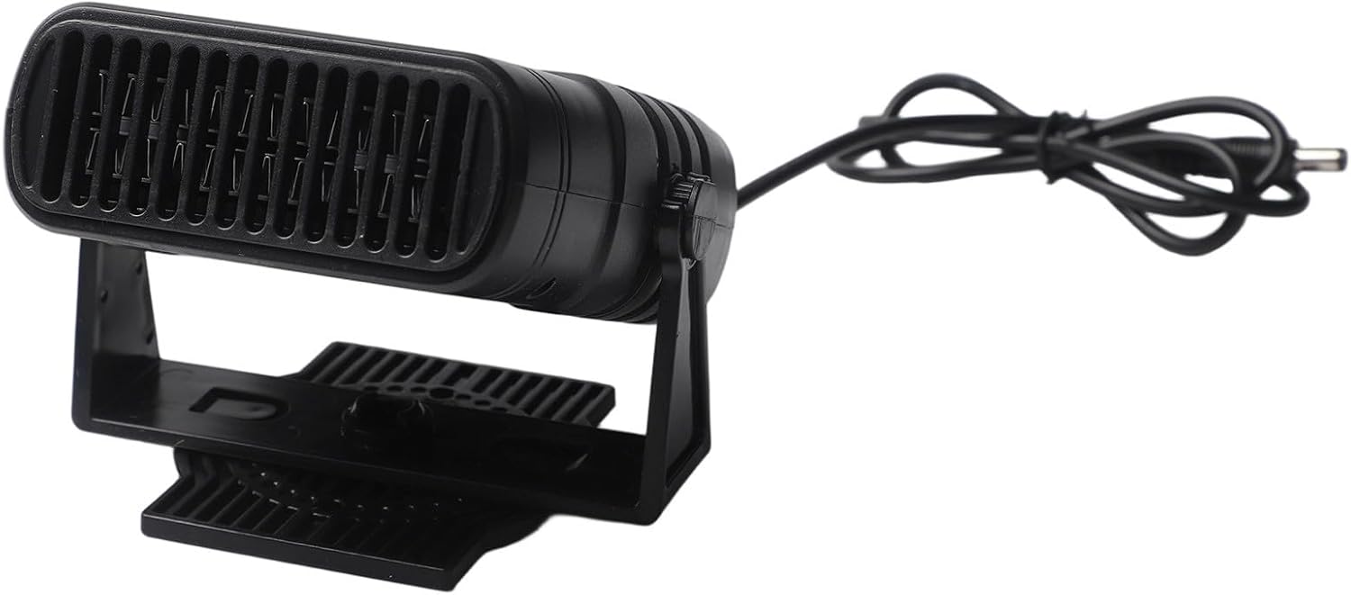 YobiLife 12V warm-air fan unit on its clamp stand